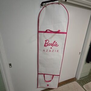 66.5" Barbie Azazie Collection White & Pink Zip Garment Bag For Dress Storage